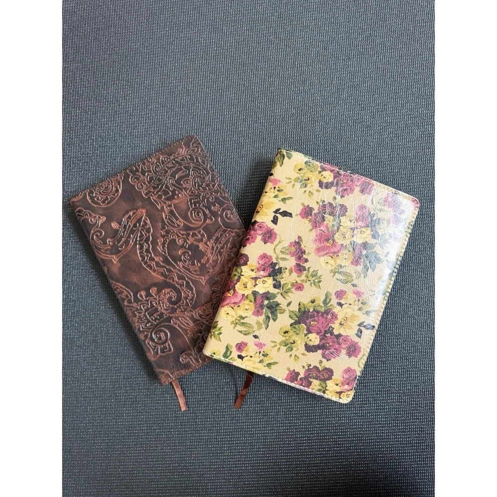 Patricia Nash Journal Embossed Design Agenda Notepad Italian Leather Bundle